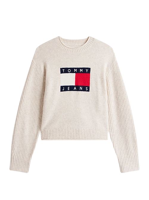 Maglione con bandiera in misto lana Tommy Jeans | DW0DW21782AFN